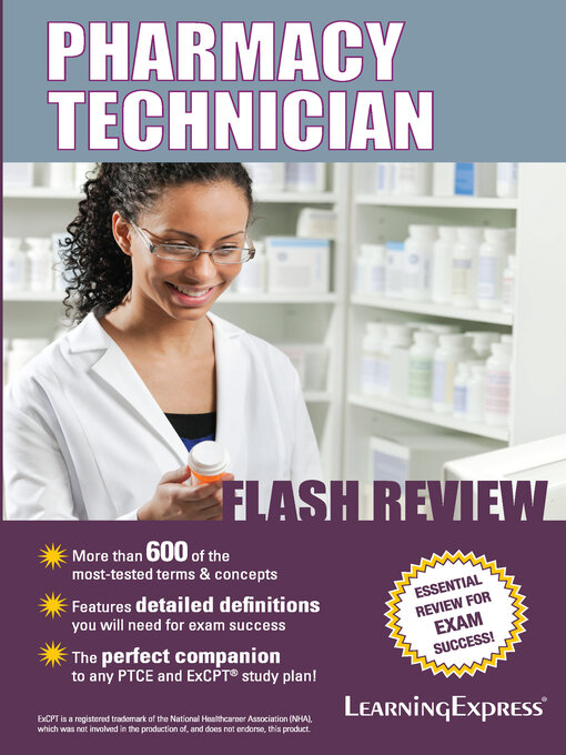 Title details for Pharmacy Technician Flash Review by LearningExpress - Wait list